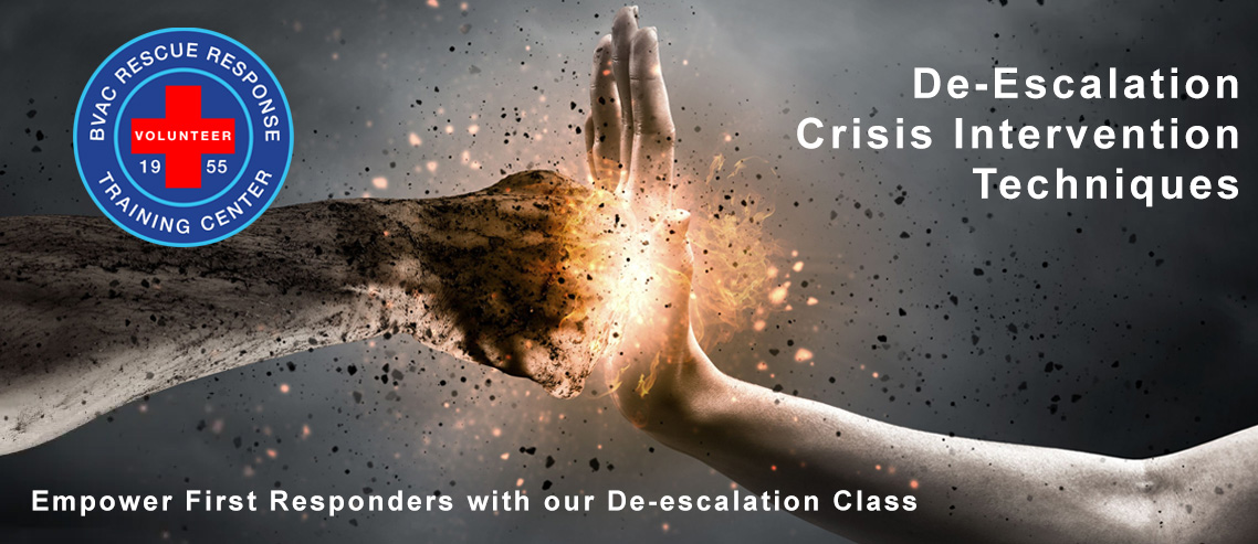 Empower First Responders with our De-escalation Class